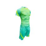SUBLIMATED FOOTBALL KIT TEAL NEON YELLOW PACK OF 14 - Image 3