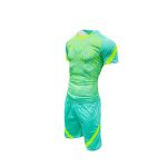 SUBLIMATED FOOTBALL KIT TEAL NEON YELLOW PACK OF 14 - Image 2